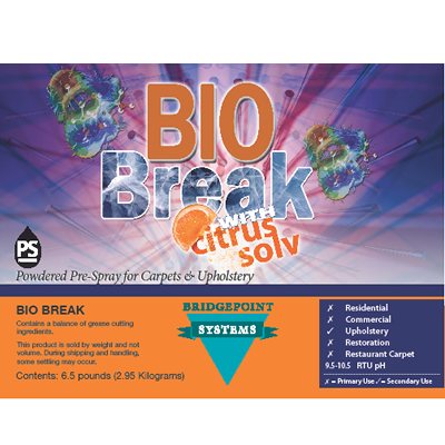 Bio Break With Citrus Solv Powdered Prespray for Carpet & Upholstery