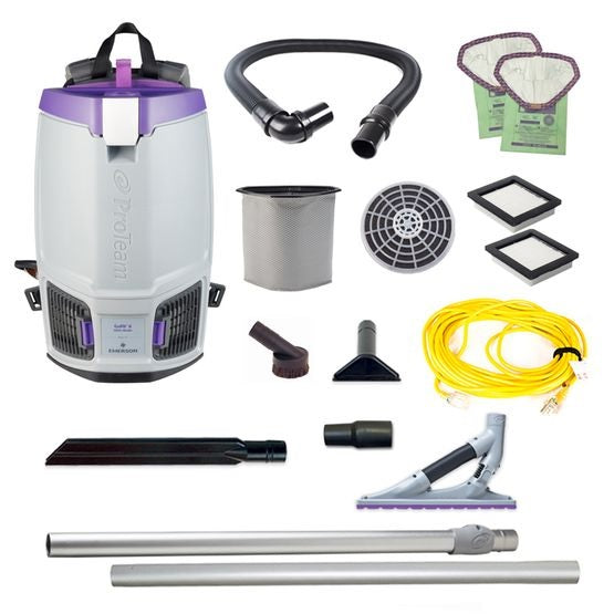 GoFit 6, 6 qt. Backpack Vacuum w/ ProBlade Carpet Tool Kit