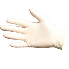 Latex, Natural, Disposable Powder Free Gloves, General Purpose