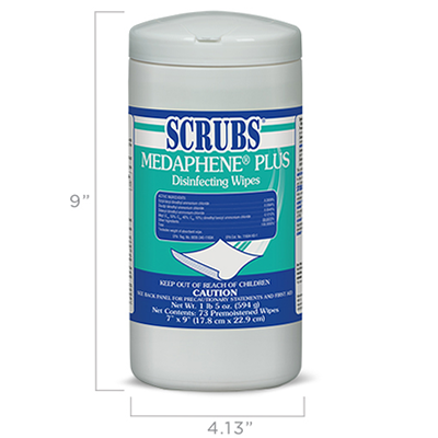 SCRUBS® MEDAPHENE® Plus Disinfecting Wipes