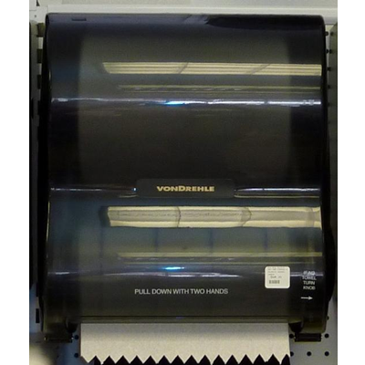 Hands-Free Mechanical Pull Down Hard Roll Towel Dispenser