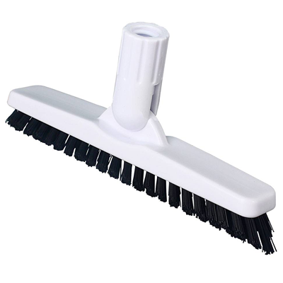Tile and Grout Brush with Acme Threading, Black/White