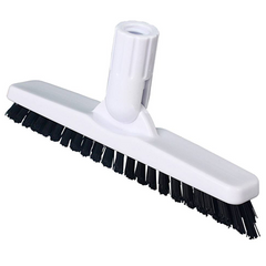 Tile and Grout Brush with Acme Threading, Black/White