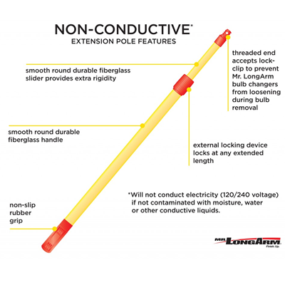 Non-Conductive Extension Pole