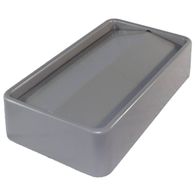 Thin Bin Gray Swing Lid